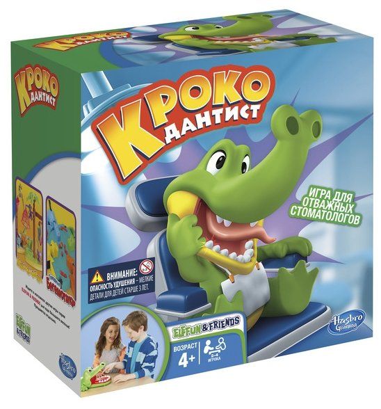 Настольная игра Hasbro Игры Крокодильчик Дантист B0408 Настольная игра Hasbro Игры Крокодильчик Дантист B0408