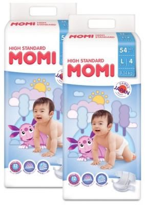 Momi подгузники High Standart L (9-14 кг) 108 шт.