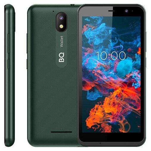 Смартфон BQ 5045L Wallet, зеленый Смартфон BQ 5045L Wallet, зеленый