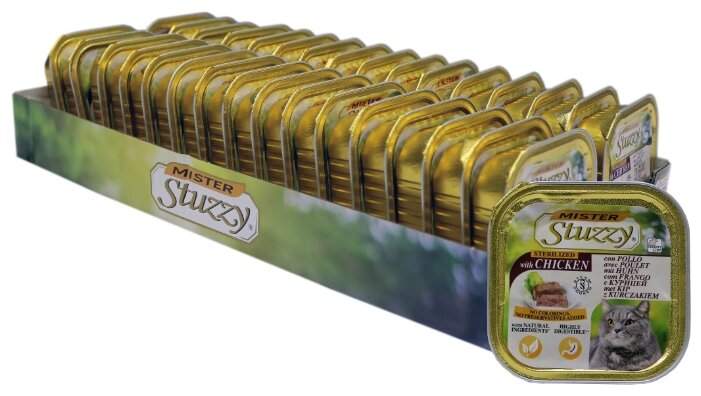 Влажный корм для кошек Stuzzy с курицей 32шт. х 100 г (паштет) Влажный корм для кошек Stuzzy с курицей 32шт. х 100 г (паштет)