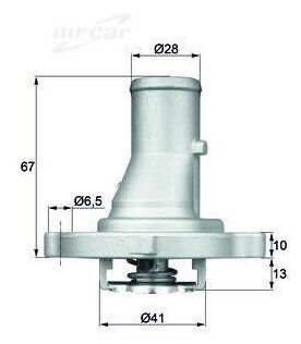 MAHLE TI6887D TI 68 87D_термостат\ Fiat Punto/Uno/Tipo 1.0-1.2 84