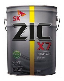 Моторное масло ZIC X7 DIESEL 10W-40, 20 л