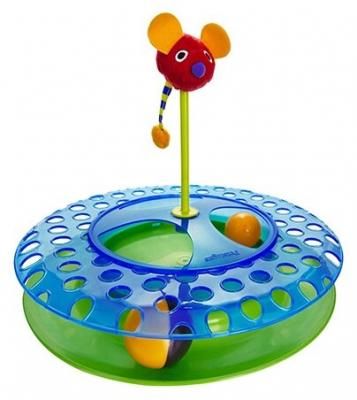 Игрушка для кошек Petstages Трек 2 мячика II 736 синий / зеленый