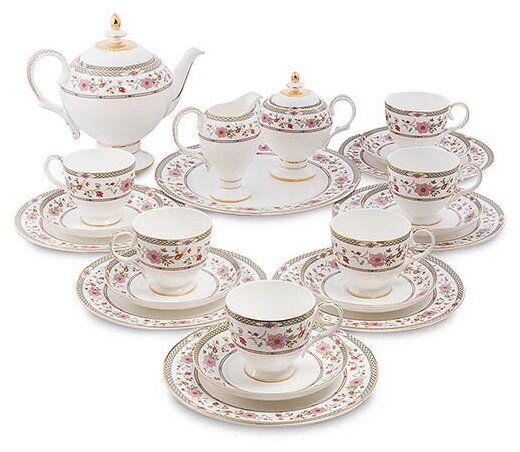Чайный сервиз на 6 перс. Милано-Мариттима (Milano Marittima Pavone) JK-209 113-451628 Чайный сервиз на 6 перс. Милано-Мариттима (Milano Marittima Pavone) JK-209 113-451628