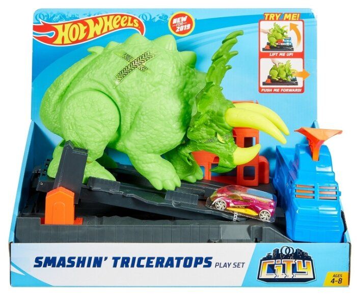 Smashin triceratops hot wheels on sale