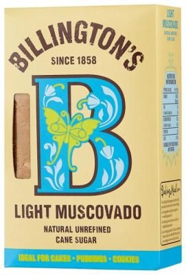 Сахар Billington's Light Muscovado, картонная коробка 0.5 кг