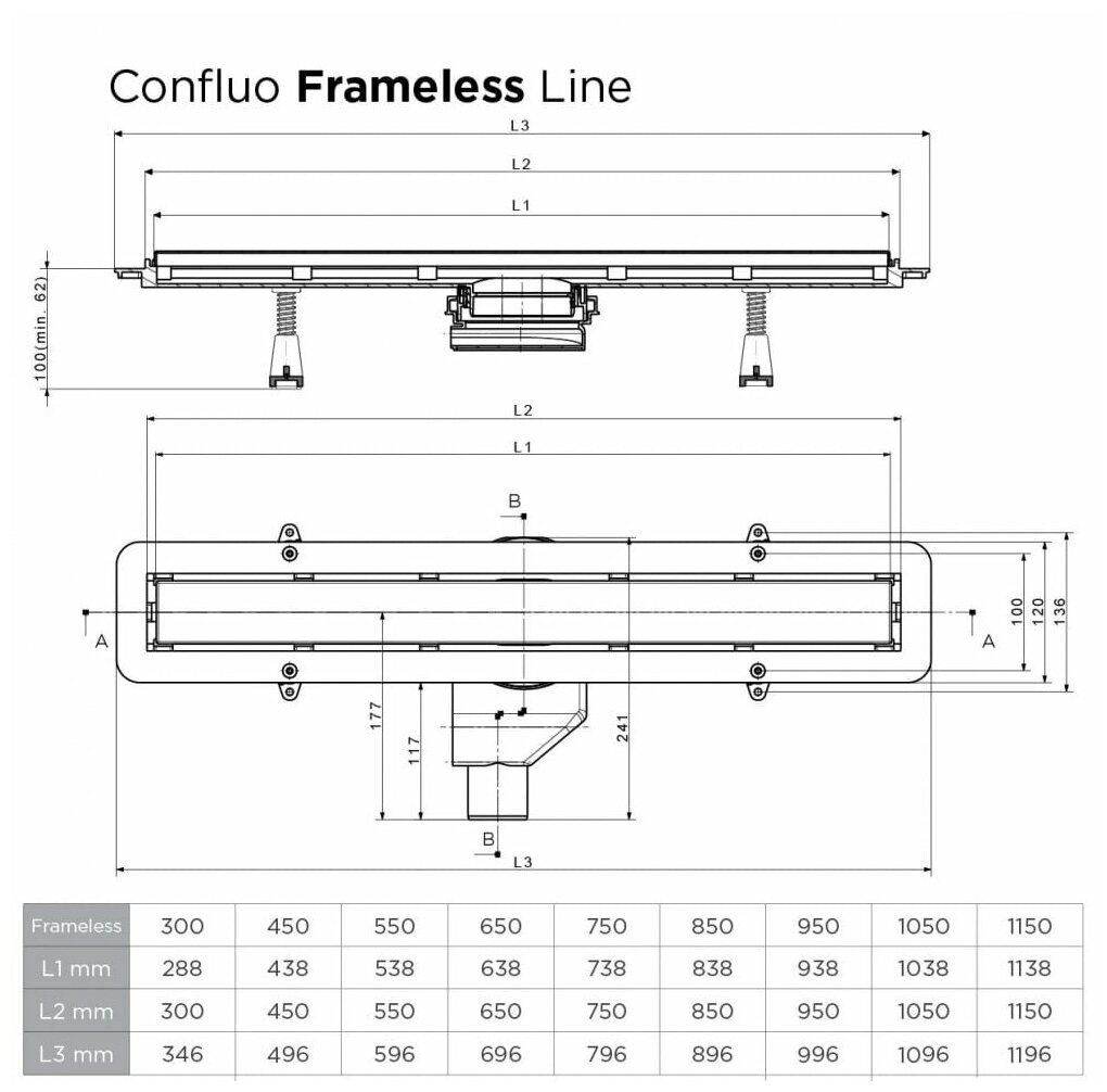 Лоток для душа PESTAN Confluo Frameless Line Black Glass 750 13701205 Лоток для душа PESTAN Confluo Frameless Line Black Glass 750 13701205