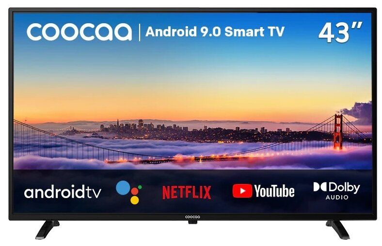 Телевизор Coocaa 43S3G 43", черный