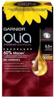 Olia cтойкая крем-краска для волос, 6.6+, Холодный гранатовый