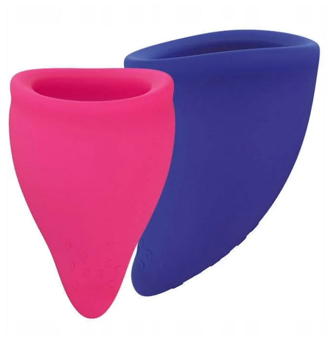 Fun Factory Менструальные чаши Fun Cup Explore Kit: size A & size B розовый/синий 2 шт. Fun Factory Менструальные чаши Fun Cup Explore Kit: size A & size B розовый/синий 2 шт.
