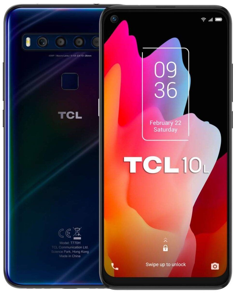 Смартфон TCL 10L 6/256GB, Mariana Blue купить в Москве, СПб, Новосибирске  по низкой цене