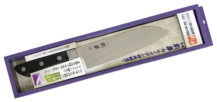 FUJI CUTLERY Нож сантоку 18 см черный