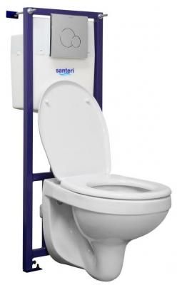 Унитаз с инсталляцией подвесной SANTERI Alfa Stand 3815.9-3255.9