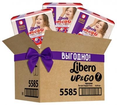 Libero трусики Up & Go 7 (16-26 кг) 72 шт.