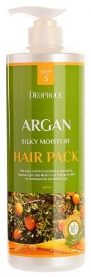 Deoproce Маска с аргановым маслом для волос Argan Silky Moisture Hair Pack, 1000 мл