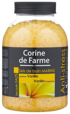 CORINE de FARME Морская соль для ванн Anti-stress Ваниль, 1.3 кг