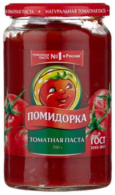 Помидорка Томатная паста, стеклянная банка 700 г