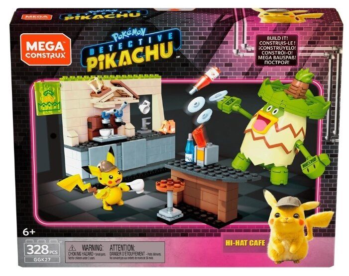 Mega Construx Detective Pikachu GGK27 Hi Hat Cafe