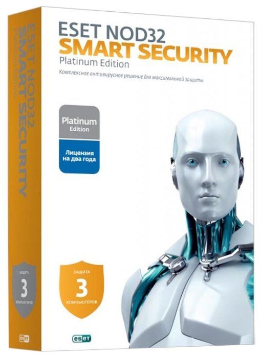 Антивирус ESET NOD32 Smart Security Family Platinum Edition (3 устройства, 2 года) коробочная версия