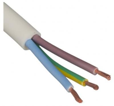 Провод ПВС 3х1.5 кв. мм (30 м) Ecocable ГОСТ белый