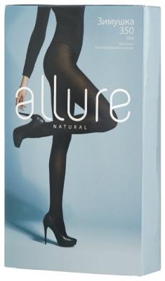 Колготки ALLURE Natural Зимушка 350 den, размер 4, nero (черный)