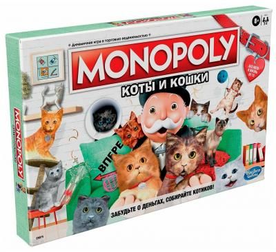 Игра настольная Hasbro Games Монополия Кошки E9675121