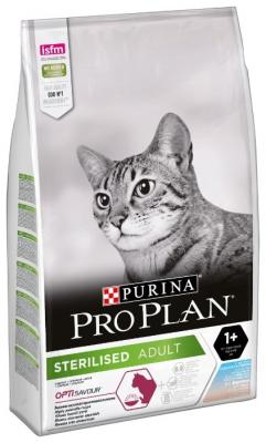 Корм для стерилизованных кошек Purina Pro Plan Opti Savour с треской, с форелью 1.5 кг