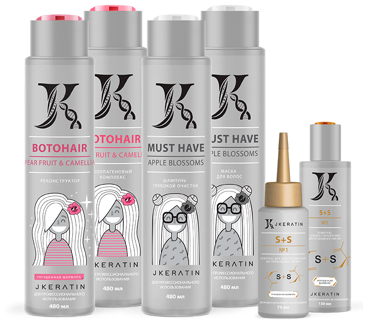 Jkeratin/ Комплект "Ботопластика" с комплексом S+S (480 мл) Jkeratin/ Комплект "Ботопластика" с комплексом S+S (480 мл)