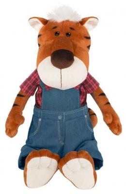 Игрушка MT-MRT022106-27 Тигр Глеб в Штанах и Клетчатой Рубашке 27 см Maxitoys (оранжевый), Игрушка 27 см