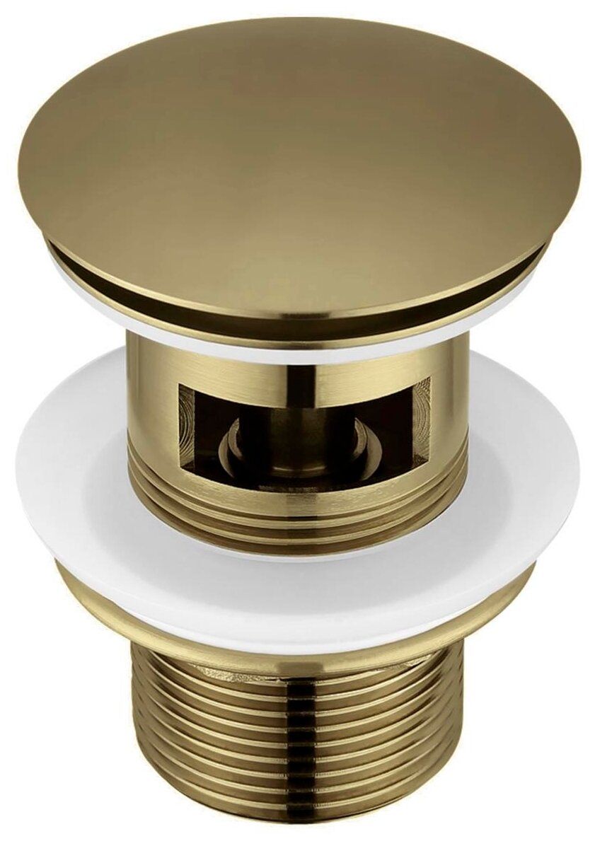 Донный клапан 1 1/4" для раковины ELGHANSA WBT-122-Bronze (с переливом), цвет - бронза Донный клапан 1 1/4" для раковины ELGHANSA WBT-122-Bronze (с переливом), цвет - бронза