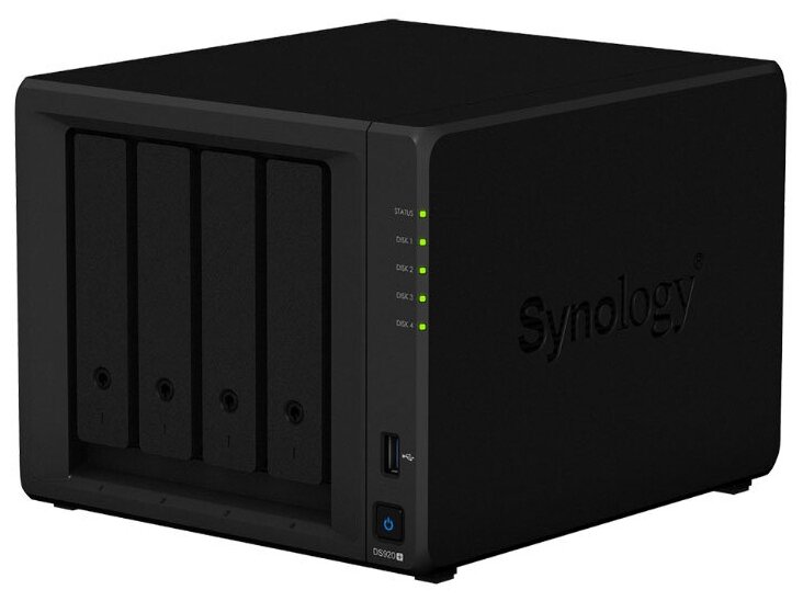 Сетевое хранилище Synology DS920+ черный