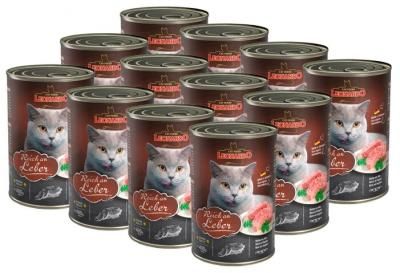 Влажный корм для кошек Leonardo беззерновой, с печенью 12 шт. х 400 г