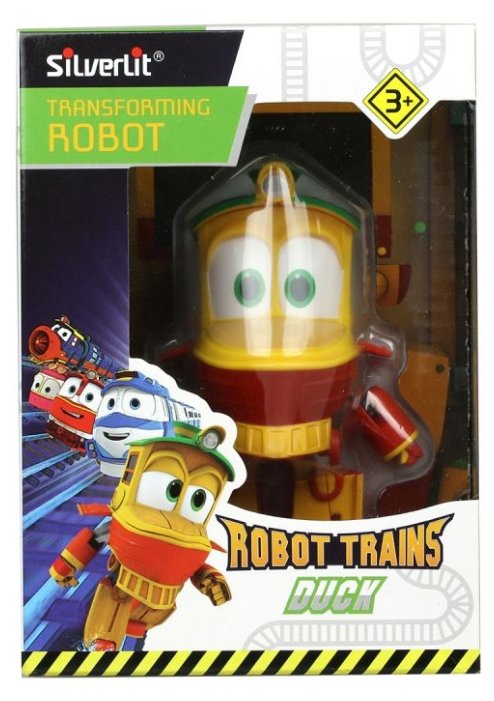 Трансформер Silverlit Robot Trains Утенок 80166 желтый/красный Трансформер Silverlit Robot Trains Утенок 80166 желтый/красный