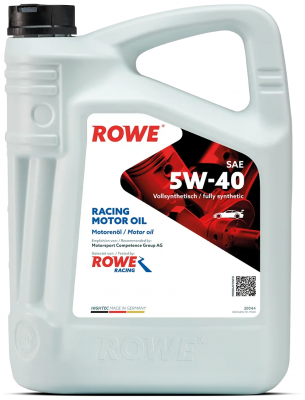Синтетическое моторное масло ROWE Hightec Racing 5W-40, 5 л