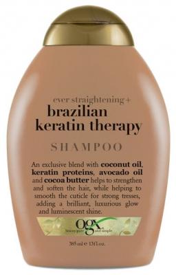 OGX шампунь Ever Straightening+ Brazilian Keratin разглаживающий и укрепляющий 385 мл