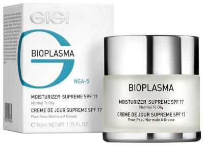 Gigi Bioplasma Moist Supreme SPF17 Крем увлажняющий для нормальной и жирной кожи лица, 50 мл