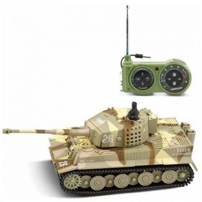 Радиоуправляемый танк Great Wall Tiger (песочный камуфляж, 35MHz, 1:72) - 2117-2