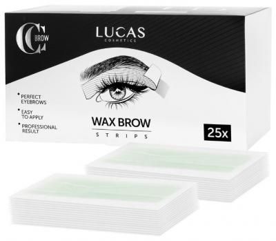 CC Brow восковые полоски Wax brow strips для коррекции бровей 25 шт.