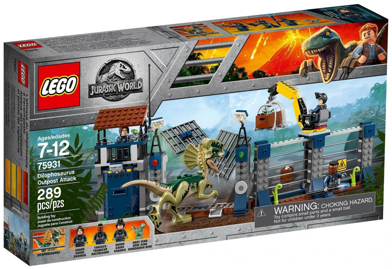 Конструктор LEGO Jurassic World 75931 Нападение дилофозавра на сторожевой  пост купить в Москве, СПб, Новосибирске по низкой цене