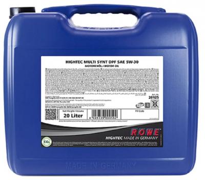 Синтетическое моторное масло ROWE Hightec Multi Synt DPF SAE 5W-30, 20 л