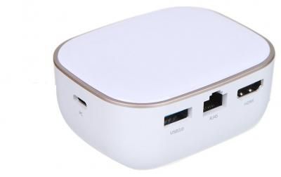 Хаб USB Baseus Type-C Adapter AC Multifunctional Charger White CAHUB-AU02