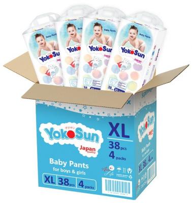 YokoSun трусики XL (12-20 кг), 38 шт., 2 уп.