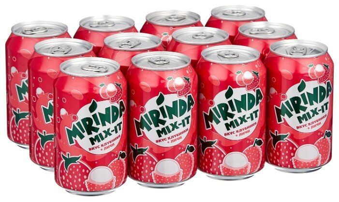 Газированный напиток Mirinda Mix-It Клубника-Личи, 0.33 л, 12 шт. Газированный напиток Mirinda Mix-It Клубника-Личи, 0.33 л, 12 шт. в Москве, СПб, Новосибирске