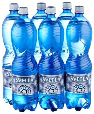 Вода минеральная Svetla газированная, ПЭТ, 6 шт. по 1.5 л