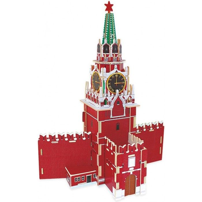 Robotime Пазл деревянный 3D Кремль Спасская башня Robotime Пазл деревянный 3D Кремль Спасская башня