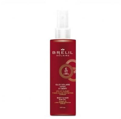 Brelil Professional Solare Olio Solare Corpo &amp; Capelli SPF 6 Защитное масло для волос и тела, 150 мл