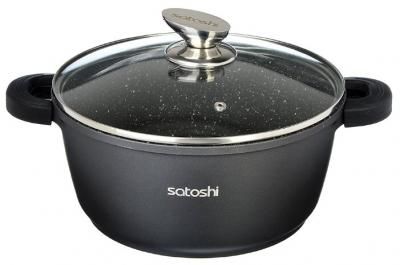 Кастрюля Satoshi Kitchenware Лион 6,3 л, черный