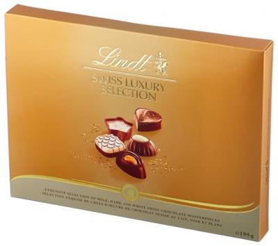 Набор конфет Lindt Швейцарская Роскошь 195 г золото