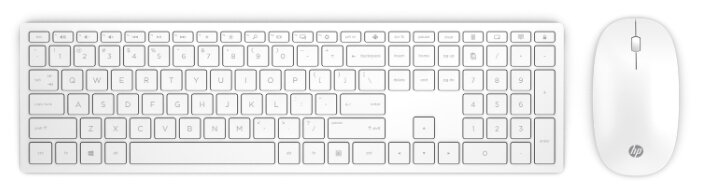 Клавиатура и мышь HP 4CF00AA Wireless Keyboard and Mouse 800 White USB