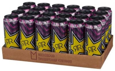Энергетический напиток Rockstar Punched energy + guava, 0.45 л, 24 шт.